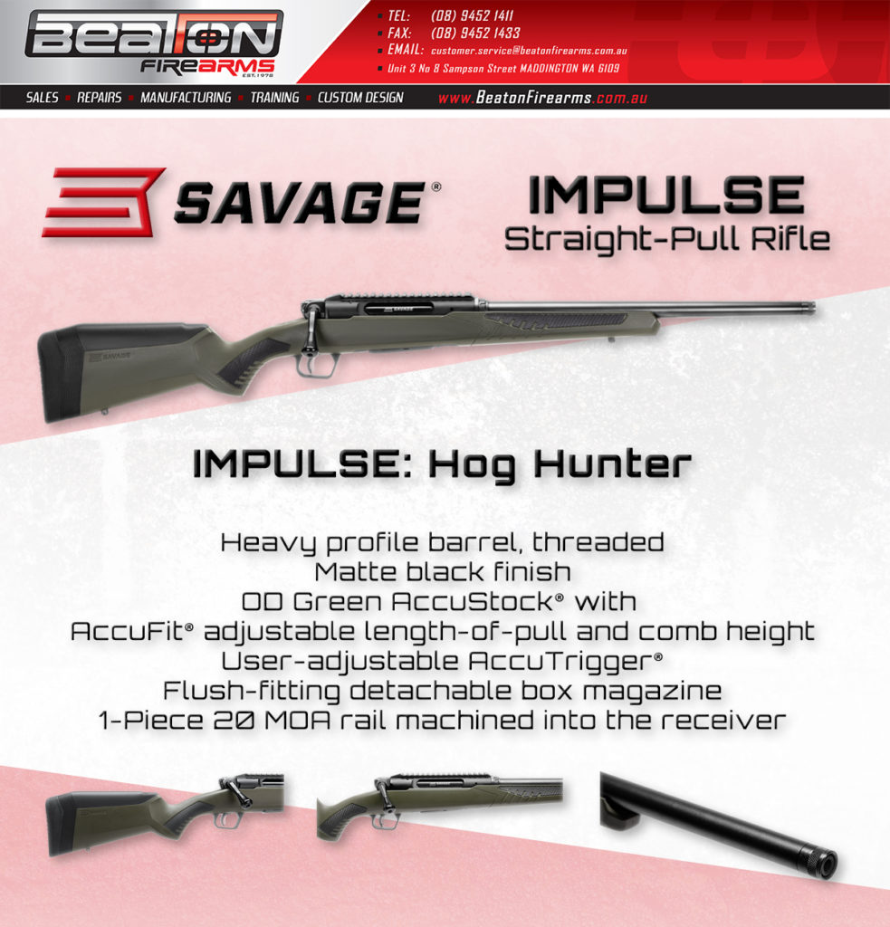 Savage Arms Impulse Hog Hunter Straight-Pull Bolt-Action Rifle