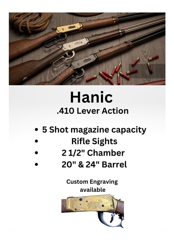 Hanic 410g Lever Action Shotgun - Beaton Firearms